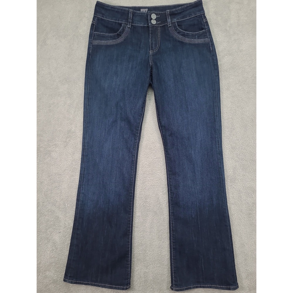 KUT from the Kloth Catherine Mid-Rise Boyfriend Jean Blue Dark Wash Sz 10 33X32